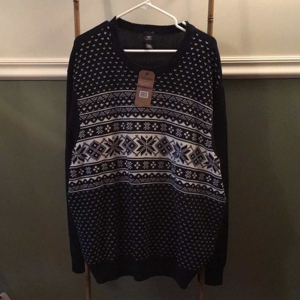 Dockers Printed Sweater Size XXL, 2XL, NWT